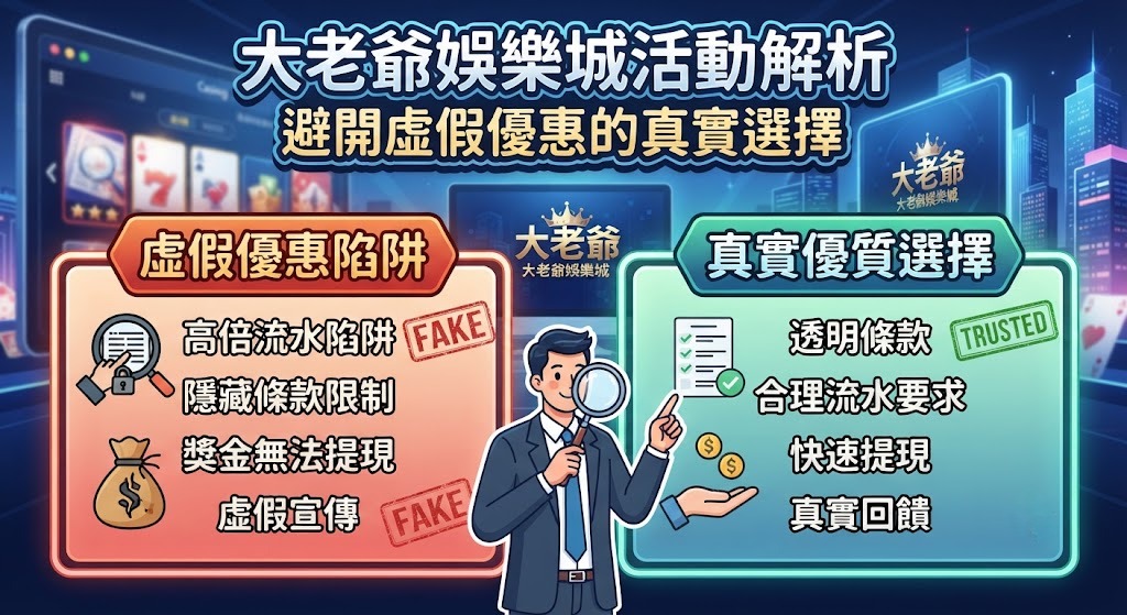 大老爺娛樂城活動解析與優惠評估
